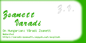 zsanett varadi business card