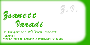 zsanett varadi business card